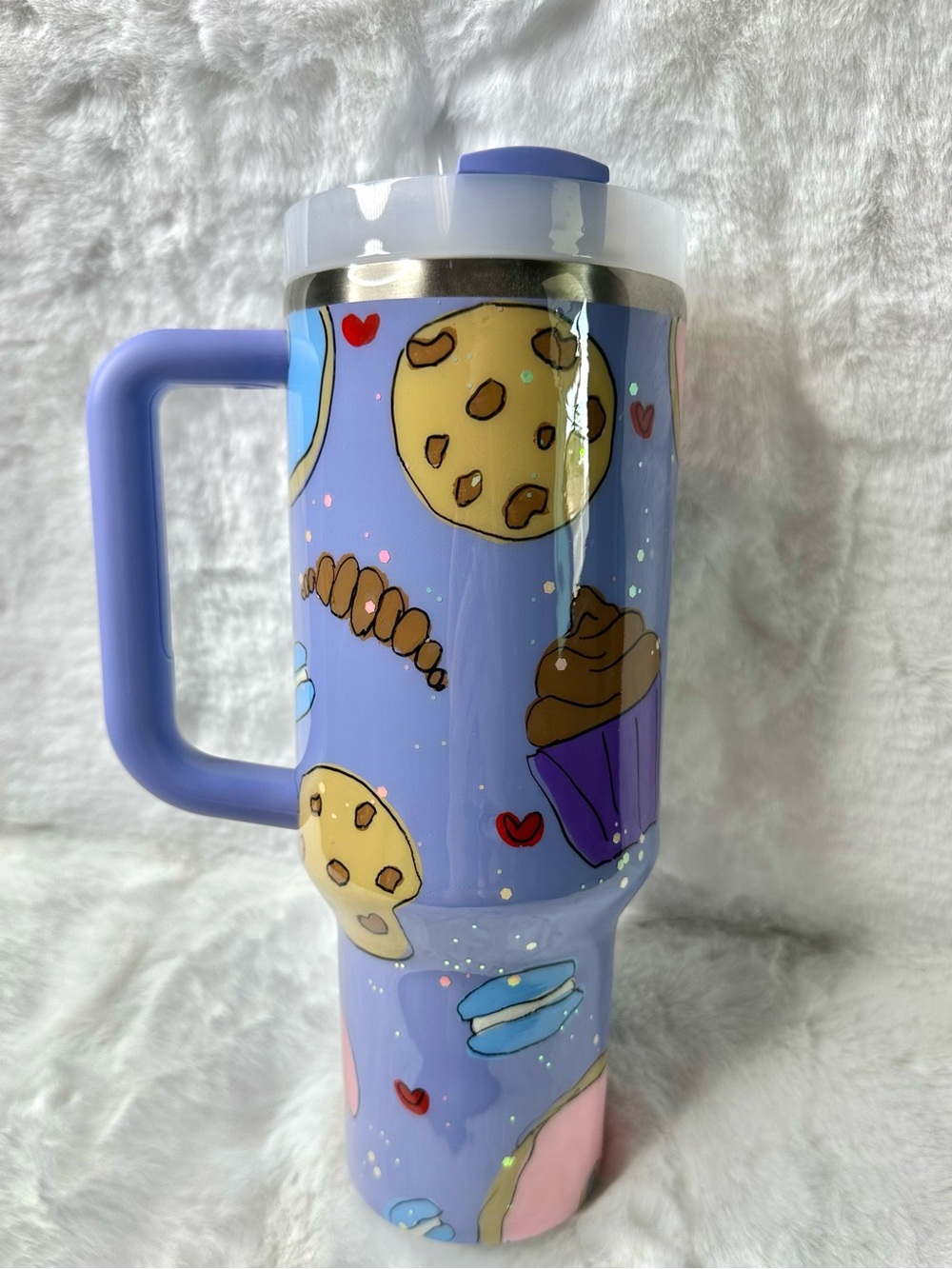 Sweet Treats Custom Painted Stanley Quencher 40oz - Picture 2 of 4